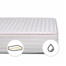Наматрасник шелковый MirSon DeLuxe Silk 300 водонепроницаемый с резинкой по периметру 26х60x120 см 2200000352873