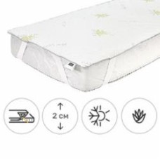 Наматрасник MirSon №1053 Alberto Тенсель (Modal) Seasons Strong Aloe Vera обычный с резинкой по углам 26х70x190 см 2200001509290