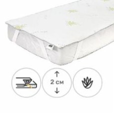 Наматрасник MirSon №1006 Alberto Eco Strong Aloe Vera обычный с резинкой по углам 26х60x120 см 2200001489783