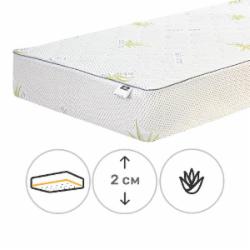 Наматрасник MirSon №1034 Alberto Bamboo Strong Aloe Vera обычный с резинкой по периметру 26х70x130 см 2200001502383