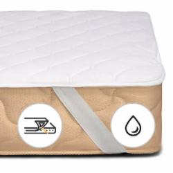 Наматрасник MirSon № 965 Natural Line Стандарт Cotton водонепроницаемый с резинкой по углам 26х80x190 см 2200000834973