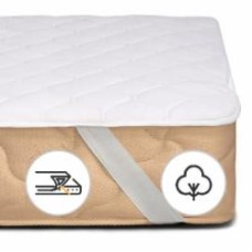 Наматрасник MirSon № 962 Natural Line Стандарт Cotton обычный с резинкой по углам 26х200x220 см 2200000840400