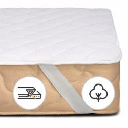 Наматрасник MirSon № 962 Natural Line Стандарт Cotton обычный с резинкой по углам 26х200x220 см 2200000840400