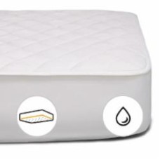 Наматрасник MirSon № 966 Natural Line Стандарт Cotton водонепроницаемый с резинкой по периметру 26х90x200 см 2200000836069