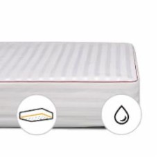 Наматрасник шелковый MirSon DeLuxe Silk 300 водонепроницаемый с резинкой по периметру 26х70x190 см 2200000369246