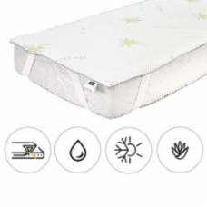 Наматрасник MirSon №1005 Alberto Eco Seasons Aloe Vera водонепроницаемый с резинкой по углам 26х70x190 см 2200001490048