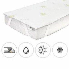 Наматрасник MirSon №1041 Alberto Silk Seasons Aloe Vera водонепроницаемый с резинкой по углам 26х70x130 см 2200001505476