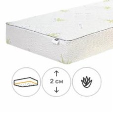 Наматрасник MirSon №1043 Alberto Silk Strong Aloe Vera обычный с резинкой по периметру 26х80x190 см 2200001505858