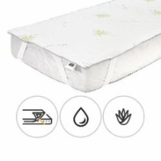 Наматрасник MirSon №1030 Alberto Bamboo Aloe Vera водонепроницаемый с резинкой по углам 26х80x160 см 2200001502611
