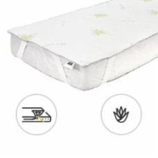 Наматрасник MirSon №1045 Alberto Тенсель (Modal) Aloe Vera обычный с резинкой по углам 26х80x160 см 2200001507708