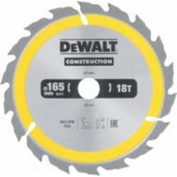 Пильный диск DeWalt Construction 18z (ATB) 165x20x1,5 Z18 DT1933