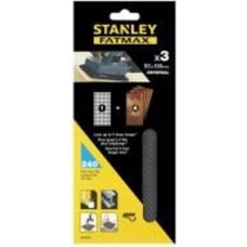 Сетка шлифовальная Stanley 93х190 мм 3 листа STA39042
