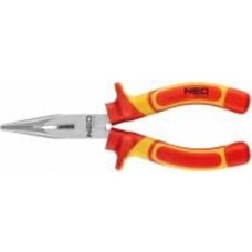Плоскогубцы NEO tools удлиненные прямые 160 мм 1000 В CrV полированные 1 шт. 01-223