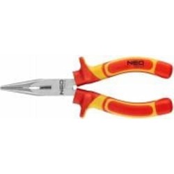 Плоскогубцы NEO tools удлиненные прямые 160 мм 1000 В CrV полированные 1 шт. 01-223