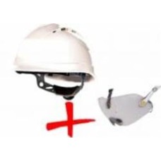 Каска Delta Plus QUARTZ ІV UP QUARUP4BC белая с очками FUEGO