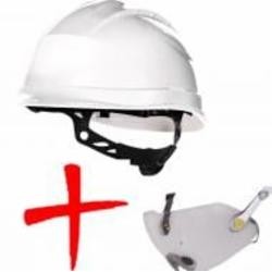 Каска Delta Plus QUARTZ 3 QUARUP3BC белая с очками FUEGO