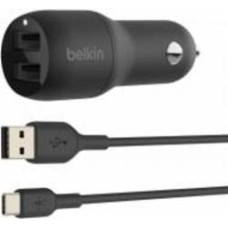 Автомобильное зарядное устройство Belkin Car Charger 24W Dual USB-A USB-A - USB-C