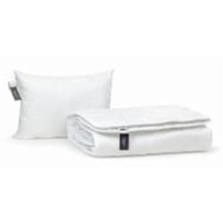 Набор антиаллергенный Eco-Soft Всесезонный №1693 Eco Light White (одеяло и подушка 50х70 средняя) 140x205 см MirSon белый