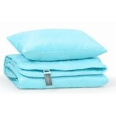 Набор антиаллергенный Eco-Soft Всесезонный №1694 Eco Light Blue (одеяло и подушка 50x70 средняя) 140x205 см MirSon голубой
