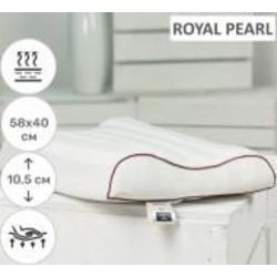 Подушка ортопедическая №6003 Noble stripe Royal Pearl (2200003260724) MirSon 58x40x10,5 белый