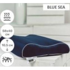 Подушка ортопедическая №6027 Noble stripe Royal Blue sea AERO (2200003261479) MirSon 58x40x10,5 синий
