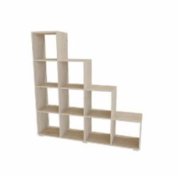 Стеллаж ЛДСП DC дуб сонома 1412x1393x301 мм полка 10 шт.