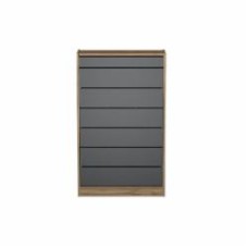 Тумба для обуви DC Sofi 2 700x256x1159 мм дуб тахо/серый