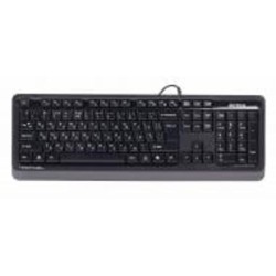 Клавиатура A4Tech black/grey (FKS10 (Grey)) Sleek Media Comfort, US