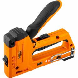 Степлер NEO tools 16-030 4 в 1 6-14 мм скобы J G L E алюминий