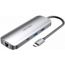 Док-станция Vention USB HUB 9 в 1 silver (TOMHB) Док-станция Vention USB HUB 9 в 1 silver (TOMHB)