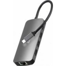 Док-станция Media-Tech Hub Pro 8-in-1 USB 3.1 Type-C black (MT5044)