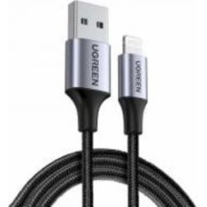 Кабель UGREEN USB AM-Lightning M 2.4A US199 2 м black (60158)