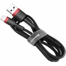 Кабель BASEUS USB AM-Lightning M 2.0A CALKLF Baseus 3 м черный с красным (CALKLF-R91)