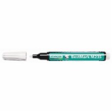Маркер перманентный Stanger водостойкий 1-3 мм укороченный 10 шт. белый MARKER-PER-STM235W10