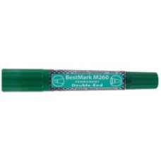 Маркер перманентный Stanger водостойкий 1-4/1 мм 8 шт. зеленый MARKER-PER-STM260G-8