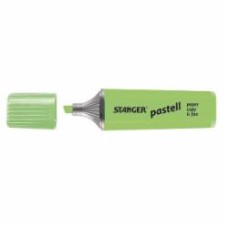 Маркер текстовый Stanger 1-5 мм пастель 10 шт. зеленый MARKER-TXT-STPASTG10