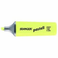 Маркер текстовый Stanger 1-5 мм пастель 10 шт. желтый MARKER-TXT-STPASTY10