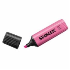 Маркер текстовый Stanger 1-5 мм 10 шт. розовый MARKER-TXT-STFLATP10