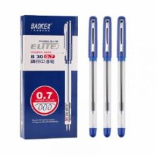 Ручка масляная Baoke 0.7 мм с грипом синяя 12шт Elite (B30-blue)