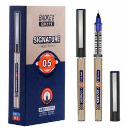Ручка-роллер Baoke 0.5 мм синяя 12 шт. Signature (BK111-blue) Ручка-роллер Baoke 0.5 мм синяя 12 шт. Signature (BK111-blue)