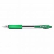Ручка шариковая Stanger 1,0 мм с грипом зеленая 10 шт. (R 1.0-18000300041)