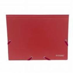 Папка пластиковая на резинках А4 красная JJ40941-red H-Tone