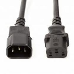 Кабель питания PowerPlant IEC C13-C14, Cu 3x1.5 мм 3 м black (CC360376)