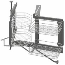 Комплект Hafele 542.00.203 поворотно-выдвижной механизм для угловых шкафов правый