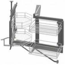 Комплект Hafele 542.00.204 поворотно-выдвижной механизм для угловых шкафов левый