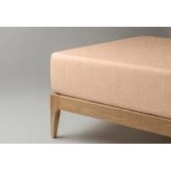 Простынь на резинке махровая Jersey havlu 160x190 см светло-песочный Ю-ТЕК