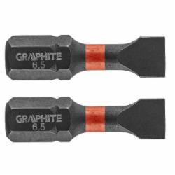 Бита GRAPHITE SL6.5 х 25 мм 2 шт. 56H511