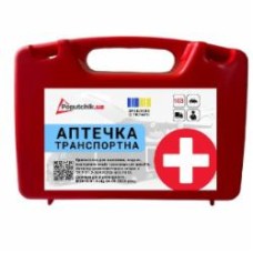 Аптечка автомобильная Poputchik Транспортная согласно ТУ У 21.2-35975233-001:2018 (02-054-П)