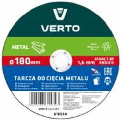 Круг отрезной Verto 180 x 1,6 x 22,2 мм 61H534
