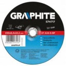 Круг отрезной GRAPHITE 27 A24-S-BF 230 x 6,4 x 22,2 мм 57H717